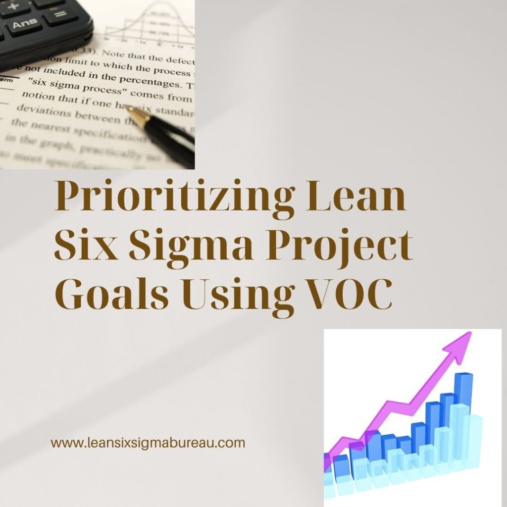Prioritizing Lean Six Sigma Project Goals Using VOC 1 Prioritizing Lean Six Sigma Project Goals Using VOC Prioritizing Lean Six Sigma Project Goals Using VOC