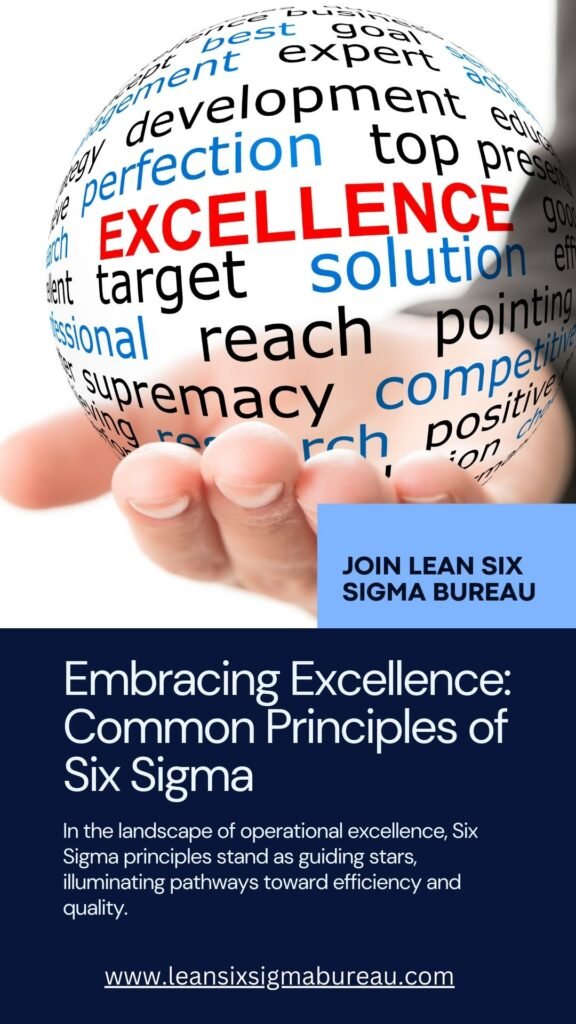 Embracing Excellence: Common Principles of Six Sigma 1 Embracing Excellence: Common Principles of Six Sigma Embracing Excellence Common Principles of Six Sigma