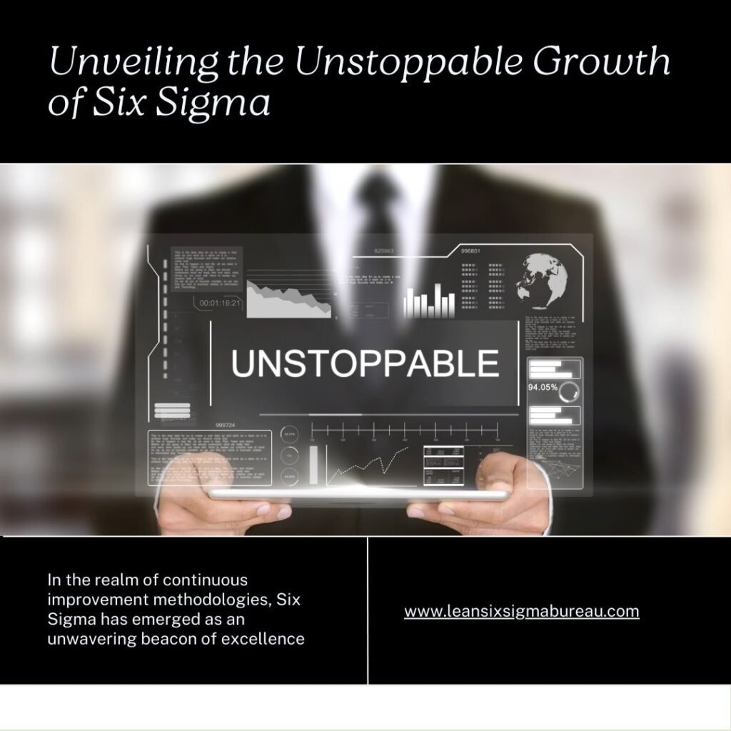 Unveiling the Unstoppable Growth of Six Sigma 1 Unveiling the Unstoppable Growth of Six Sigma Unveiling the Unstoppable Growth of Six Sigma
