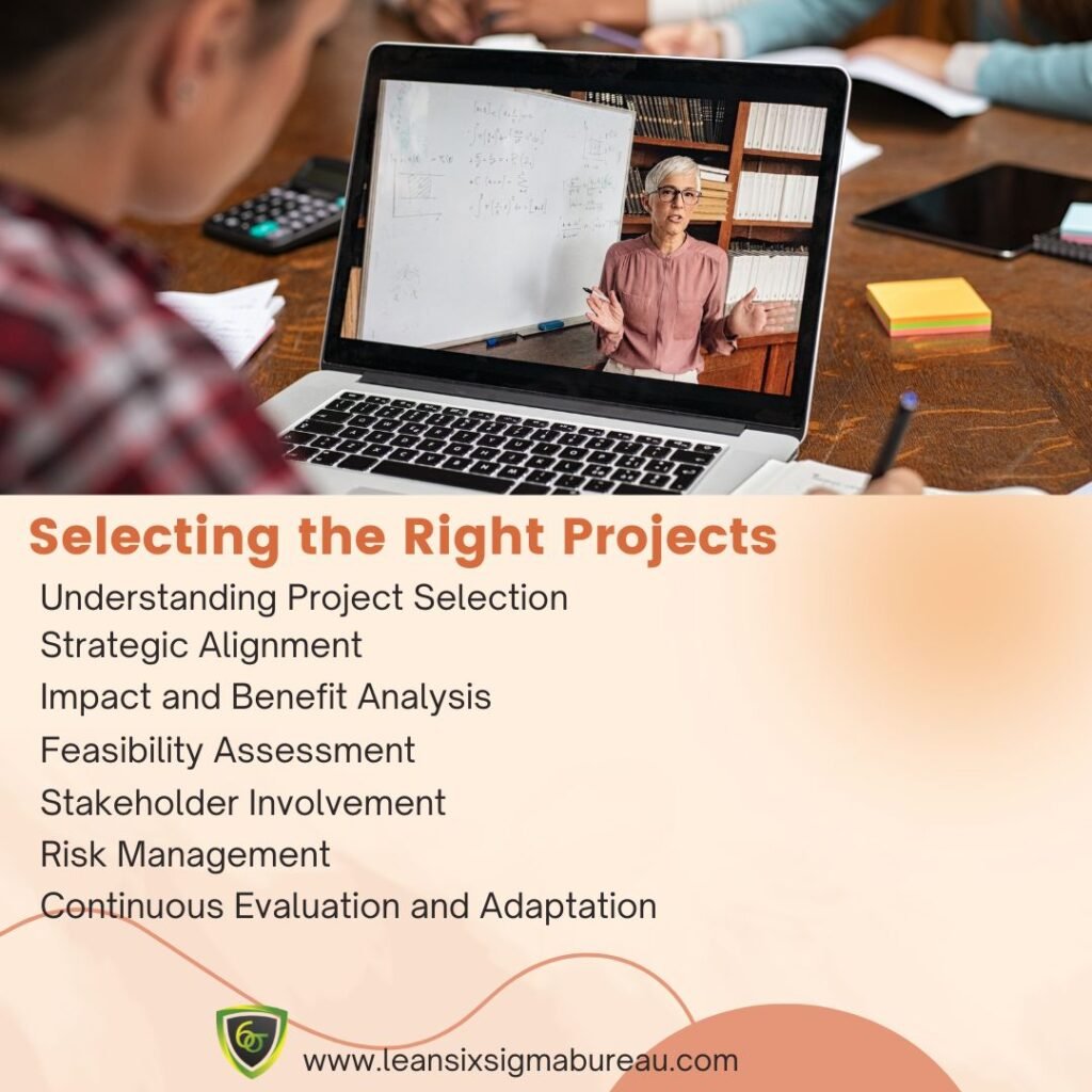 Selecting the Right Projects 1 Selecting the Right Projects Peach Minimal Online Class Instagram Post